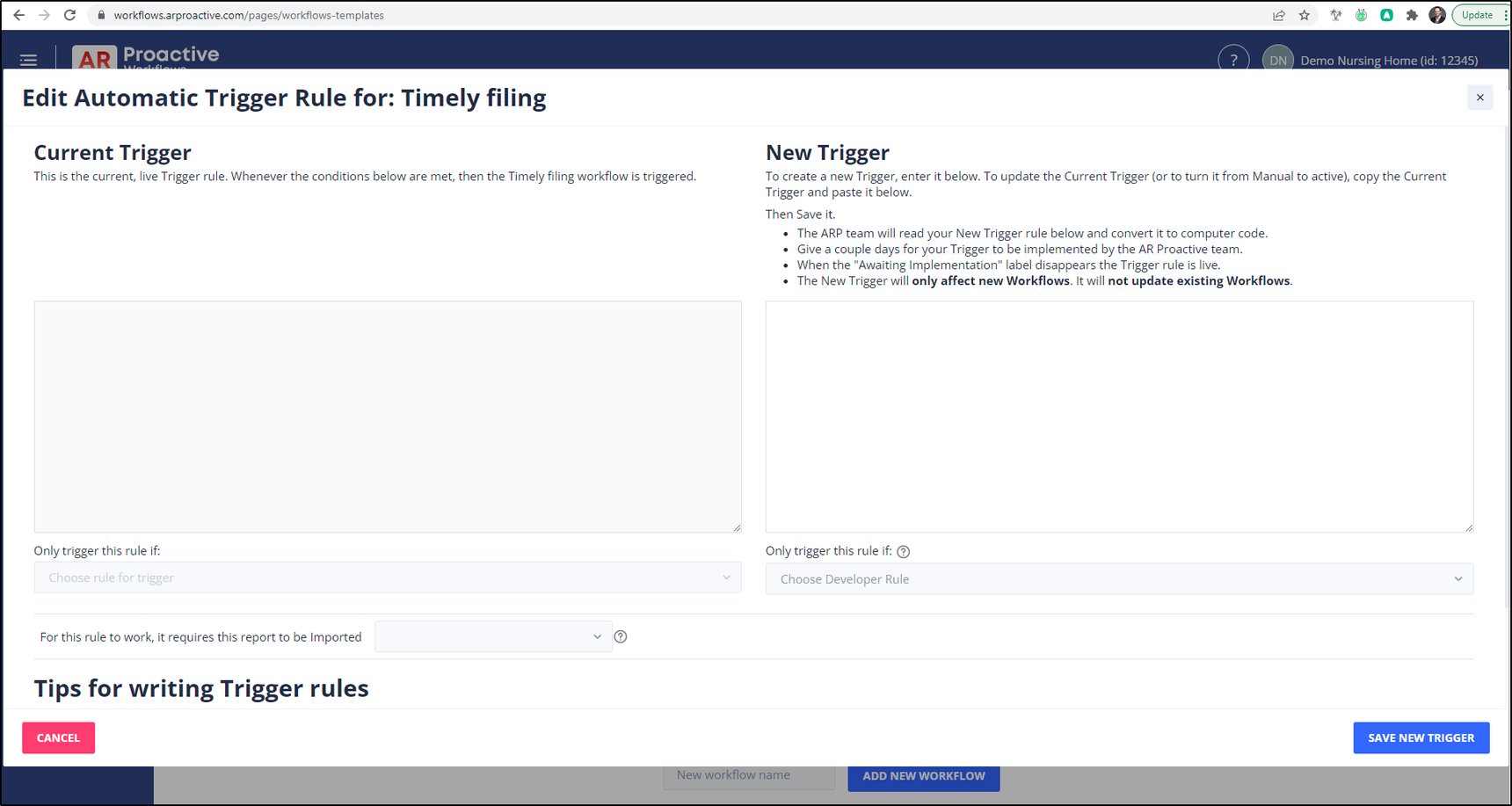 Create a Workflow Template